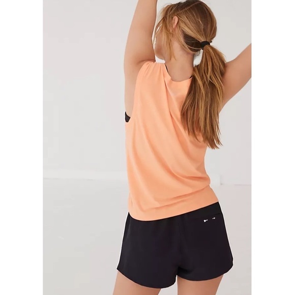 NWT Anthropologie Beyond Yoga Twist Front Muscle Tank Top Sunset Peach large new - Picture 2 of 7